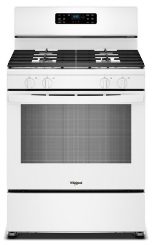 Whirlpool - 30 inch Wide 4 Burner 5.3 cu. ft. Freestanding Gas Range with No Preheat Mode and Steam Cleaning - White