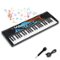 Costway - 49 Keys Portable Electric Keyboard Piano with 8 Rhythms, 8 Tones & 10 Demos - Black-Front_Standard