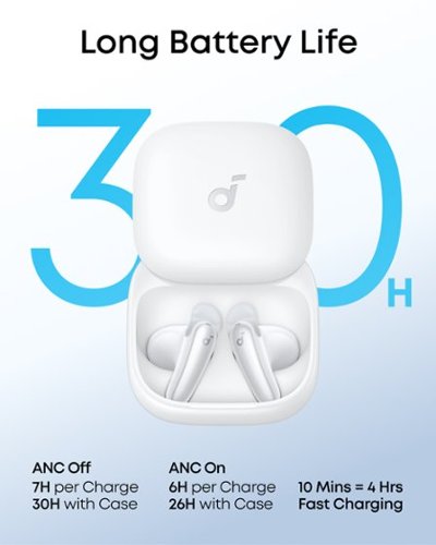 Soundcore by Anker Liberty Buds Semi-In-Ear Adaptive Noise Cancelling Bluetooth Wireless Earbuds - White BUY IN EUROPE