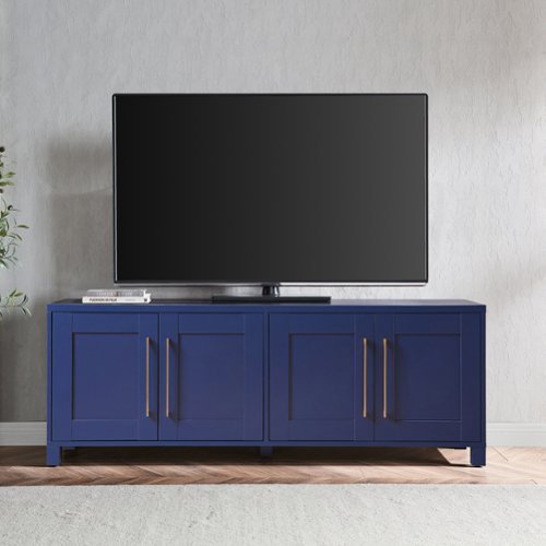 Camden&Wells - Yarmouth TV Stand for Most TVs up to 75" - Blue-Front_Standard 