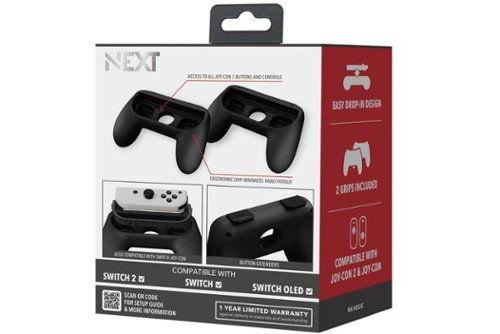 NEXT Performance Grip 2-Pack for Switch 2 Joy-Con 2 and Switch Joy-Cons - Black SHOP ONLINE