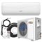 Costway - 12000 BTU Mini Split Air Conditioner &Heater 20 SEER2 115 V Wall-Mounted AC Unit - White-Front_Standard