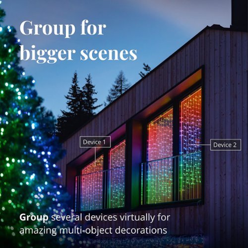 Twinkly Smart Light Curtain 210 RGB + LED Generation II - Multi BUY IN CANADA