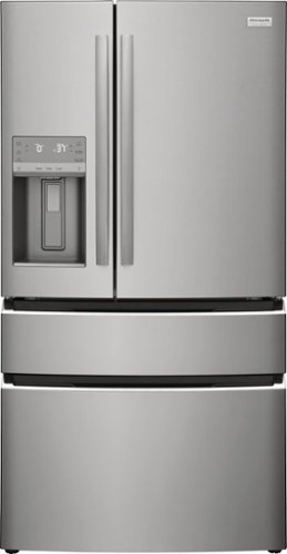 Frigidaire - Gallery 21.5 Cu. Ft. Counter-Depth 4-Door French Door Refrigerator - Stainless steel-Front_Standard 