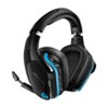 Logitech - G935 Wireless Over-the-Ear Gaming Headset for PC - Black/Blue-Front_Standard