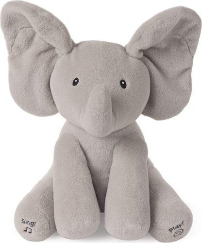 Gund - Flappy Animated Elephant 12 Inch Plush - Gray-Front_Standard 