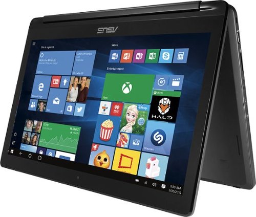  ASUS - 2-in-1 15.6&quot; Touch-Screen Laptop - Intel Core i5 - 8GB Memory - 1TB Hard Drive - Aluminum Black