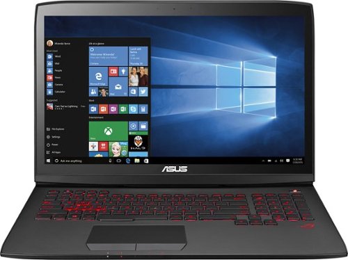  ASUS - Republic of Gamers 17.3&quot; Touch-Screen Laptop - Intel Core i7 - 8GB Memory - 1TB Hard Drive - Soft-Touch Black/Silver Metal
