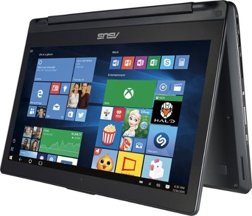  ASUS - 2-in-1 13.3&quot; Touch-Screen Laptop - Intel Core i5 - 6GB Memory - 1TB Hard Drive - Black Hairline