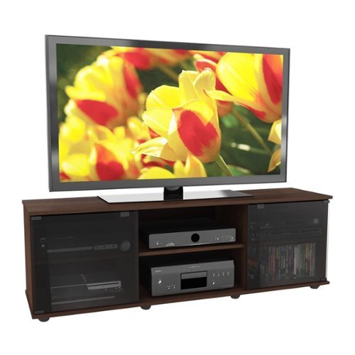 CorLiving - Fiji Maple Wooden TV Stand, for TVs up to 75" - Urban Maple