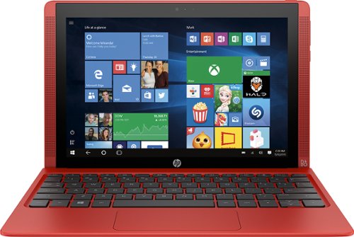 HP - Pavilion x2 - 10.1" - Intel Atom - 32GB - With Keyboard - Sunset Red-Front_Standard 