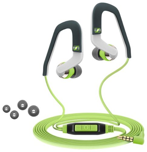  Sennheiser - SPORT Earbud Headphones - Green/White