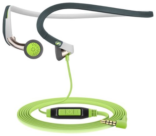  Sennheiser - SPORT Earbud Headphones - White/Green
