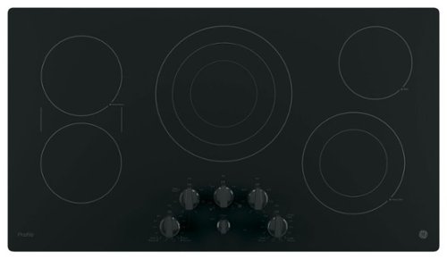 GE Profile - 36" Built-In Electric Cooktop - Black
