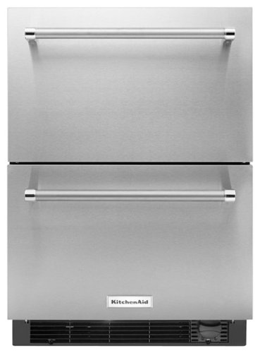 KitchenAid - 4.7 Cu. Ft. Double-Drawer Refrigerator - Stainless steel