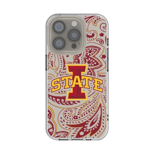 Keyscaper - NCAA - Iowa State Cyclones iPhone Paisley Design Clear Case - 13 mini - Multicolor-Front_Standard 