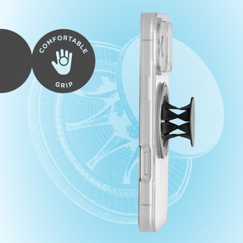 PopSockets Low-Pro Grip for MagSafe, Ultra-Thin Magnetic Phone Grip with Kick-Out Stand - Black SHOP ONLINE