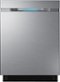 Samsung - WaterWall 24" Tall Tub Built-In Dishwasher - Stainless Steel-Front_Standard