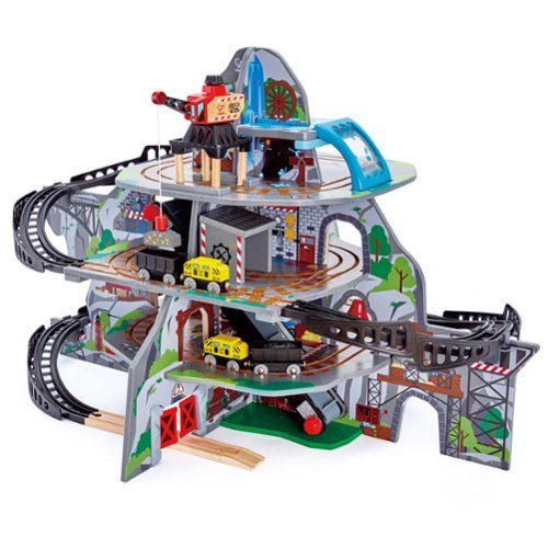 Hape Railway Mighty Mountain Train Set- Multi-Level Play