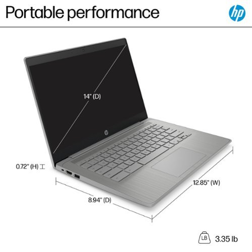 HP 14 Chromebook - Intel Celeron - 4GB Memory - 64GB eMMC - Modern Grey WHERE TO BUY