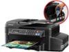 Epson - WorkForce ET-4550 EcoTank Wireless All-In-One Printer - Black-Front_Standard