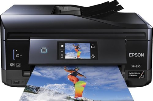  Epson - Expression Premium XP-830 All-In-One Wireless Printer - Black