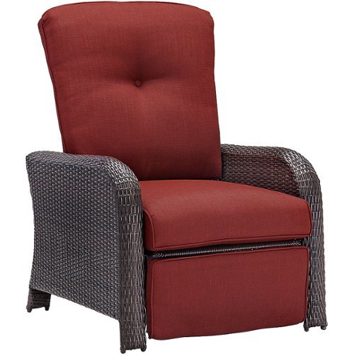 Image of Hanover - Strathmere Outdoor Reclining Armchair - Crimson Red
