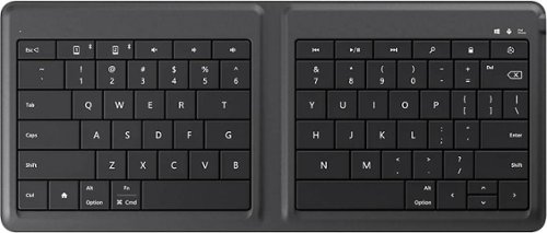  Microsoft - Universal Wireless Foldable Keyboard for Mobile Devices - Black