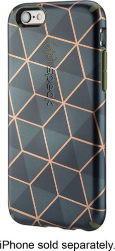 Speck - Luxury Inked Case for Apple® iPhone® 6 and 6s - Black/Orange