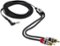Scosche - AUX Connect Premium AUX to RCA Audio Cable - Black-Angle_Standard