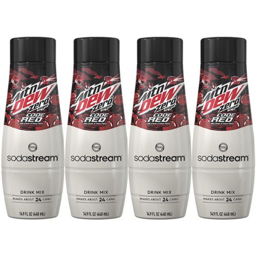 SodaStream Mountain Dew Code Red Zero Drink Mix  4-Pack