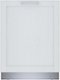 Bosch - 300 Series 24" ADA Compliant Top Control Smart Built-In Stainless Steel Tub Dishwasher, 48 dBA - Custom Panel Ready-Front_Standard