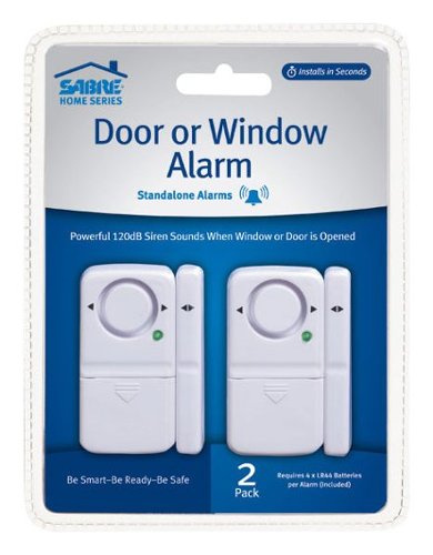  SABRE - Door/Window Alarms (2-Pack) - White