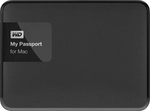  WD - My Passport 3TB External USB 3.0/2.0 Portable Hard Drive - Black/Silver