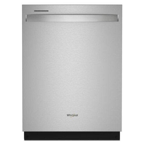 "Whirlpool - 24"" Top Control Built-in Stainless Steel Tub Dishwasher with 3rd Rack and 41 dBA - Stainless Steel"