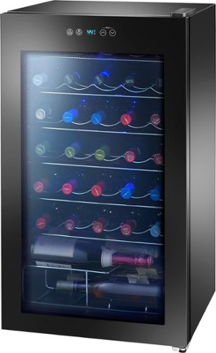  Insignia™ - 34-Bottle Wine Cooler - Black