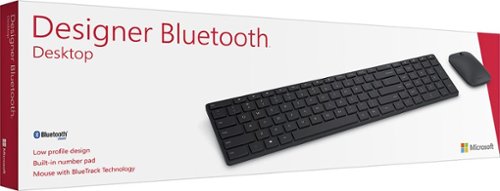 Microsoft Designer Bluetooth Wireless Keyboard and Mouse Bundle - Black WORLDWIDE DELIVERY
