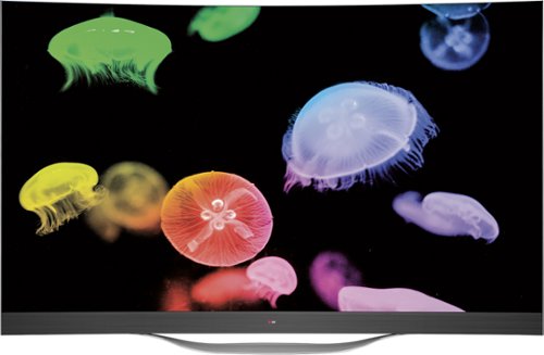 LG - 77" Class (76.8" Diag.) - OLED - Curved - 2160p - Smart - 3D - 4K Ultra HD TV-Front_Standard 