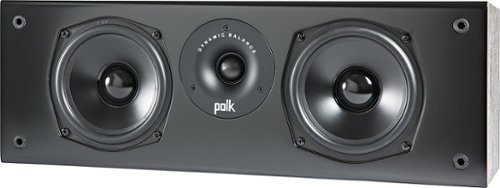 Polk Audio - T30 100 Watt Home Theater Center Channel Speaker (Single)| Dolby and DTS Surround - Black
