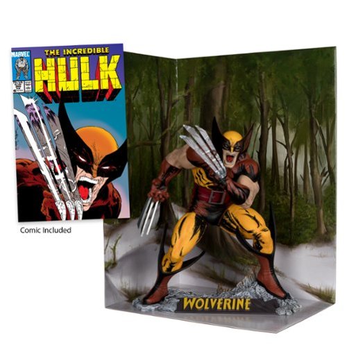 McFarlane Toys - Marvel 8.4" Wolverine 1:6th Scale Collectible with Scene - Wave 2 (The Incredible Hulk #340)