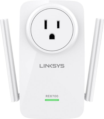  Linksys - AC1200 Dual-Band Wi-Fi Range Extender - White