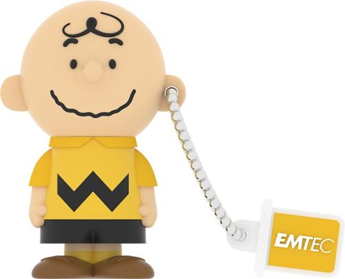  EMTEC - Charlie Brown 8GB USB 2.0 Type A Flash Drive - Yellow