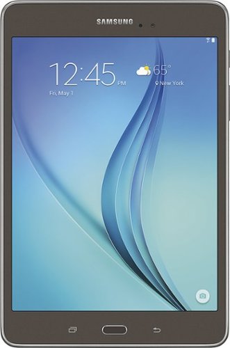 Samsung - Geek Squad Certified Refurbished Galaxy Tab A - 8" - 16GB - Smoky Titanium-Front_Standard 