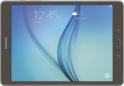 Samsung - Geek Squad Certified Refurbished Galaxy Tab A - 9.7" - 16GB - Smoky Titanium-Front_Standard 