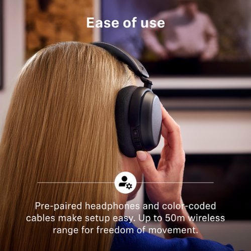 Sennheiser RS 275 TV Headphones. Wireless Bluetooth Headphone and TV Transmitter - Black WORLDWIDE DELIVERY