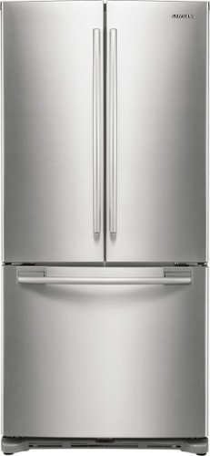  Samsung - 17.5 Cu. Ft. Counter-Depth French Door Refrigerator - Stainless Platinum