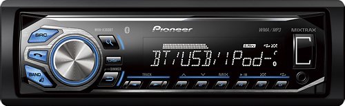  Pioneer - Built-In Bluetooth - Car Stereo Receiver - Black/Blue