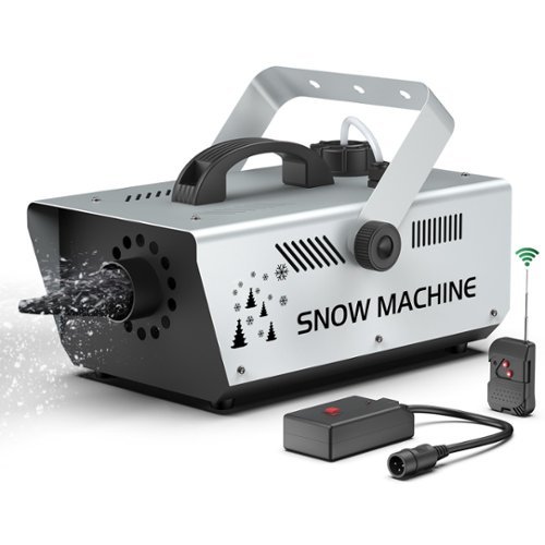 UKing - 1000W Snow Machine W/Wireless Remote Control and Wired Control 1L Tank for Christmas Wedding Parties Kids Stage Parades-Front_Standard 
