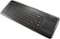 Insignia™ - Wireless Keyboard with Touchpad - Black-Angle_Standard