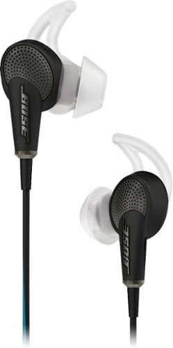Bose - QuietComfort 20 (iOS) Wired Noise Cancelling In-Ear Earbuds - Black